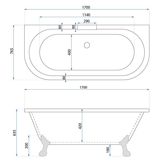 Rea Korfu 170 fali kád