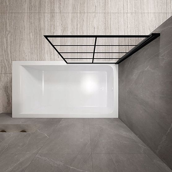 Rea Lagos-1 Fix Álló Kádparaván 70 Fekete