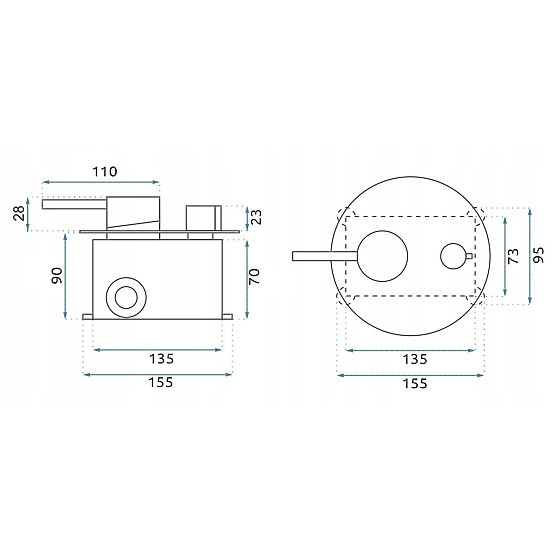 Rea Lungo Titan beépíthető kád csaptelep + Box