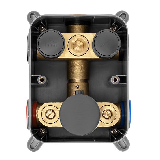 Rea Lungo Titan termosztátos falsík alatti zuhanykészlet + BOX