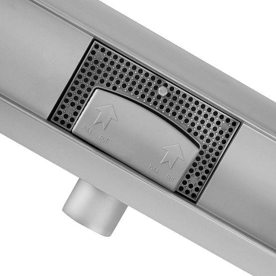 REA Neox lineáris lefolyó KEFÉLT ACÉL 50