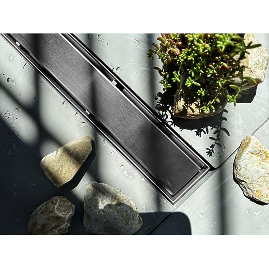 REA NEOX PRO Lineáris lefolyó Kefeacél 60