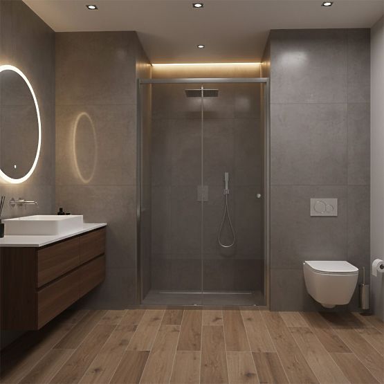 Rea Primo Slide 130 Króm Zuhanyajtó