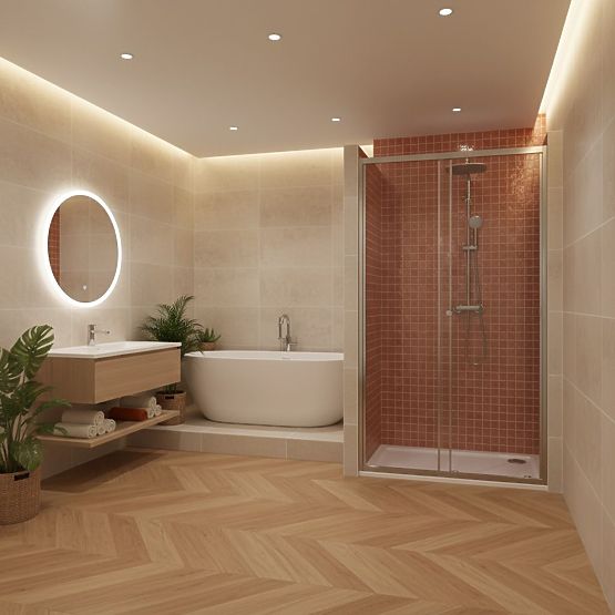 Rea Primo Slide 130 Króm Zuhanyajtó