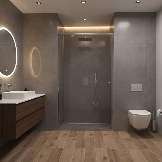 Rea Primo Swing 100 Króm Zuhanyajtó