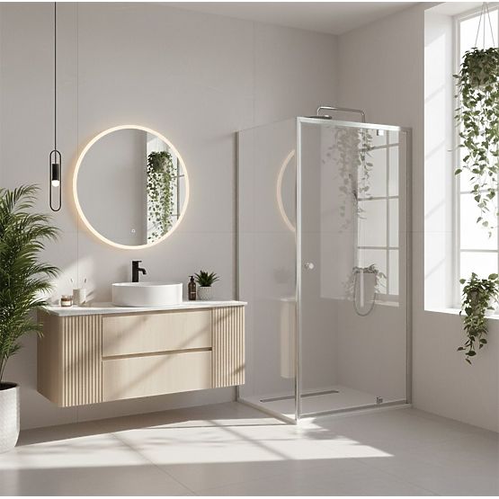 Rea Primo Swing Zuhanykabin 90x70 Króm