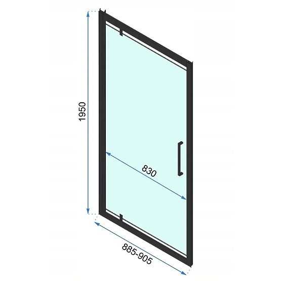 REA Rapid Swing 90 ARANY KÉSZÍTETT Zuhanyajtó