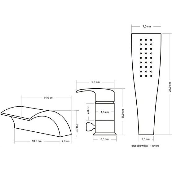 Rea Riven kádcsaptelep arany szálcsiszolt