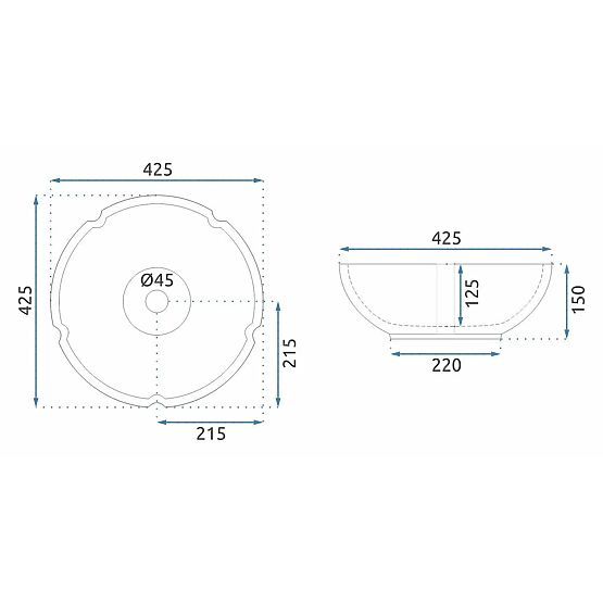Rea Sevilla bútor mosdókagyló