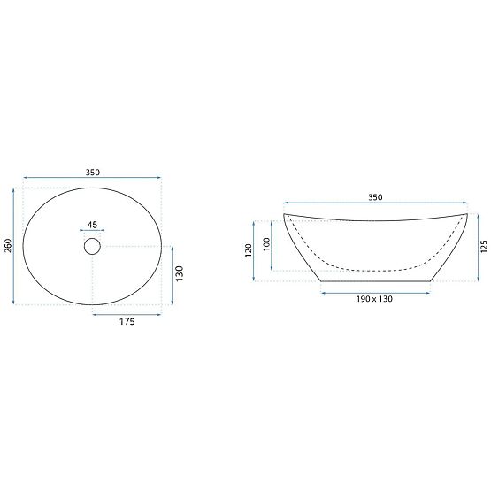 Rea Sofia Mini Aiax Shiny bútor mosdó
