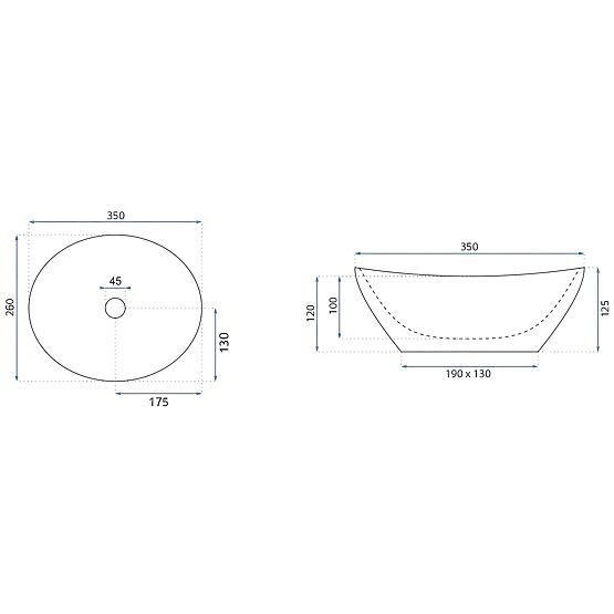 Rea Sofia Mini Kashmir bútor mosdókagyló