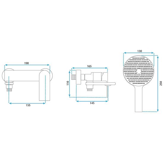 REA Veneta Arany Kefe Kád Csaptelep