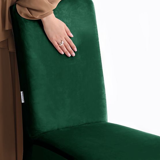 RESTILO SENTO sötétzöld szék huzat sima klasszikus stílus