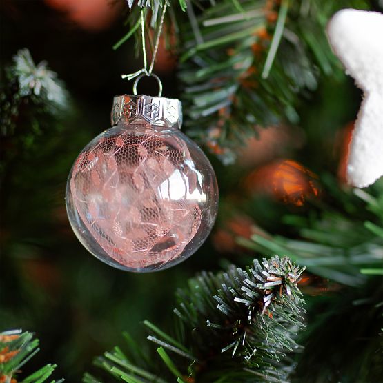 Rózsaszín karácsonyi díszek 24 db sysd1688-088