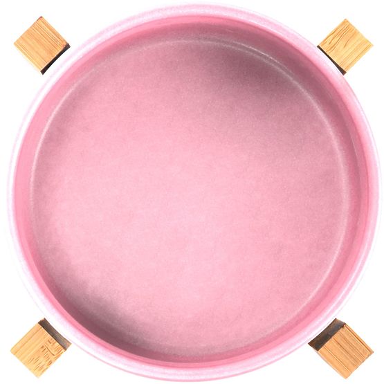 Rózsaszín kerámia tál kutyának vagy macskának PJ-032