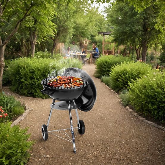 RUND kerti faszenes grill fekete