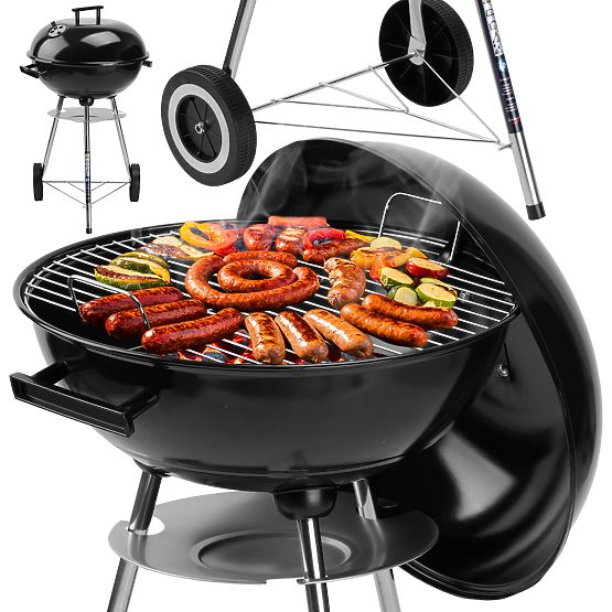 RUND kerti faszenes grill fekete