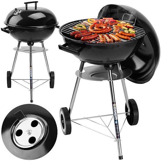 RUND kerti faszenes grill fekete