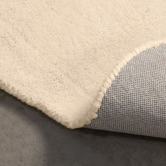 Sable téglalap alakú szőnyeg, hullámos, gyapjú, krémszínű, Szőnyeg mérete: 160x230