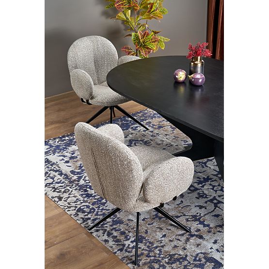 SANDRO kinyitható asztal, fekete (2p=1db)