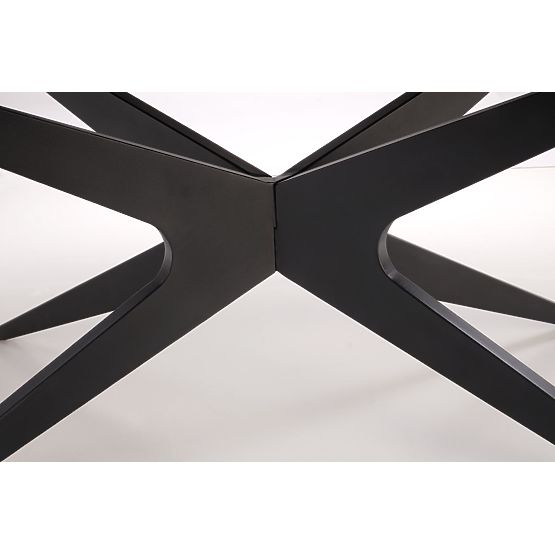 SANDRO kinyitható asztal, fekete (2p=1db)