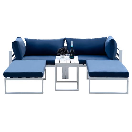 SANTO fehér kerti bútorkészlet