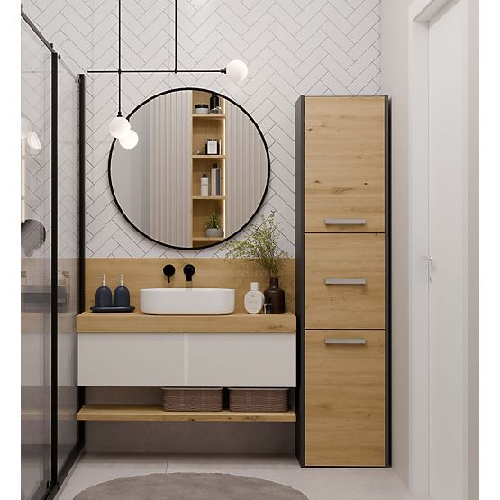 Sara S43 ANTRACIT ARTISAN fürdőszobai szekrény