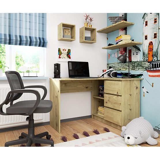 SAROK ÍRÓASZTAL B16 CLP JOBB ARTISAN TÖLGY