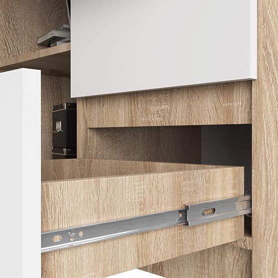 SAROK ÍRÓASZTAL B16 CLP JOBB PK SONOMA / FEHÉR