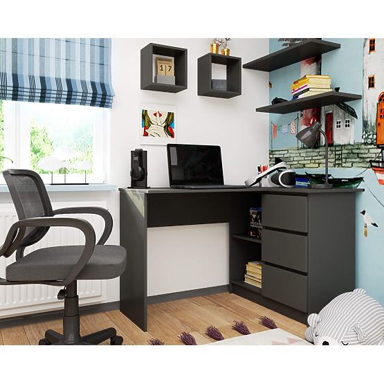 SAROK ÍRÓASZTAL B16 CLP JOBB SZÜRKE