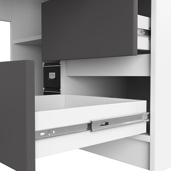 SAROKASZTAL B20 CLP JOBBOS PK FEHÉR / SZÜRKE