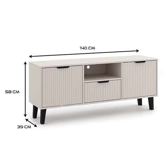 SCANDI 2D1S SLIM TV ÁLLVÁNY KASMÍR BÉZS