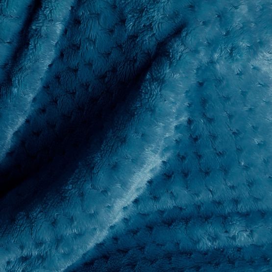 SHLEEPY ágytakaró indigo színben, jacquard mintás, klasszikus stílusú, 130x180