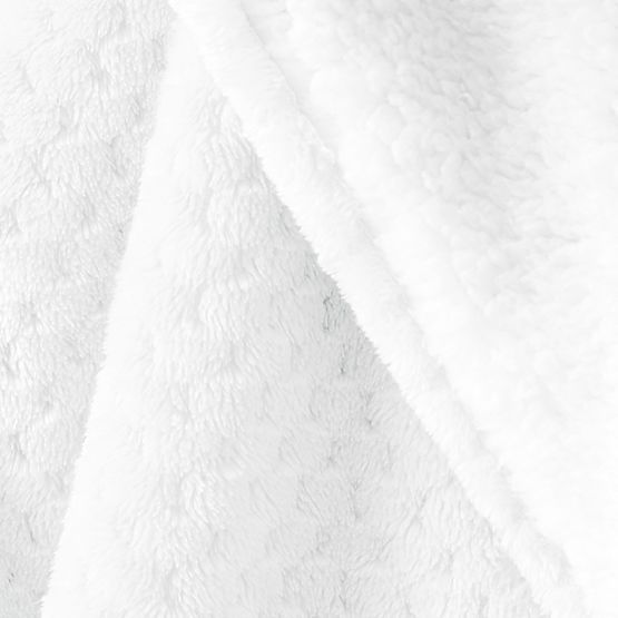SHLEEPY takaró fehér színű, jacquard mintás, klasszikus stílusú 170x210