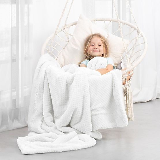 SHLEEPY takaró fehér színű, jacquard mintás, klasszikus stílusú 170x210