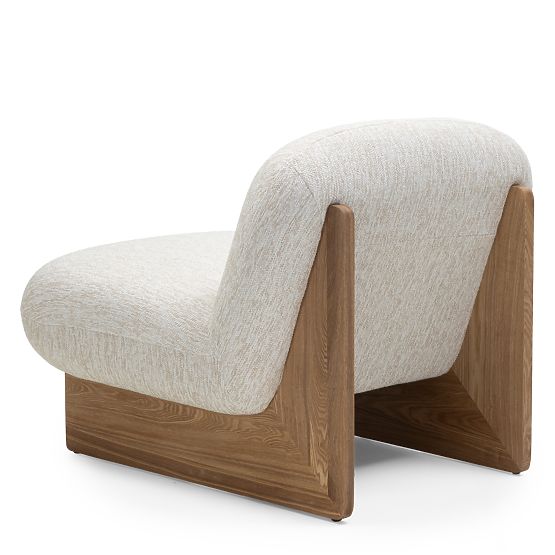 Silia relaxációs fotel bézs/természetes, lekerekített formák