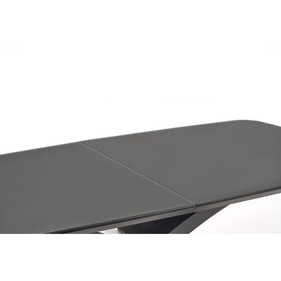 SILVESTRO kihúzható asztal lap - sötétszürke, láb - fekete (2p=1db)