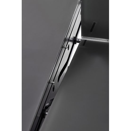 SILVESTRO kihúzható asztal lap - sötétszürke, láb - fekete (2p=1db)