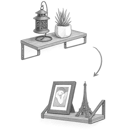 SIRIN craft 3 darabos loft polc szett