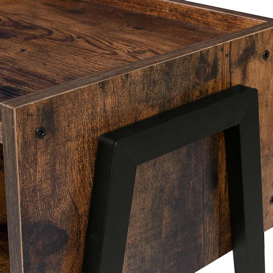 Skive Rustic ipari loft szekrény antik tölgy