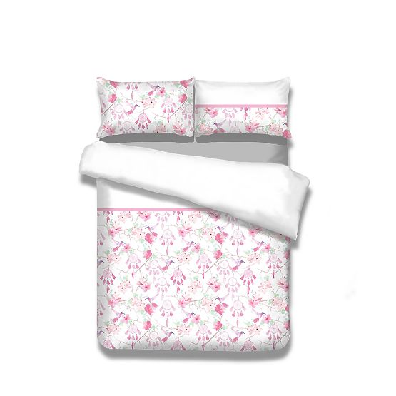 SNUGGY ágynemű fehér virágmintás 155x220*2+80x80*2 AmeliaHome