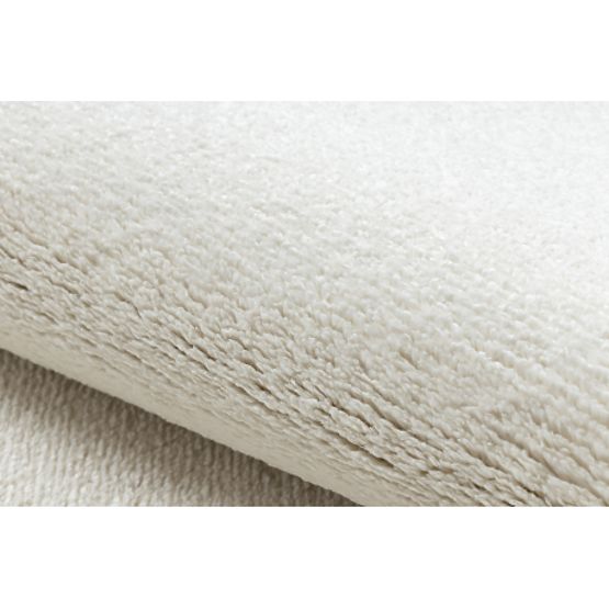 SOFTY kerek szőnyeg Egyszínű, egyszínű, krémszínű