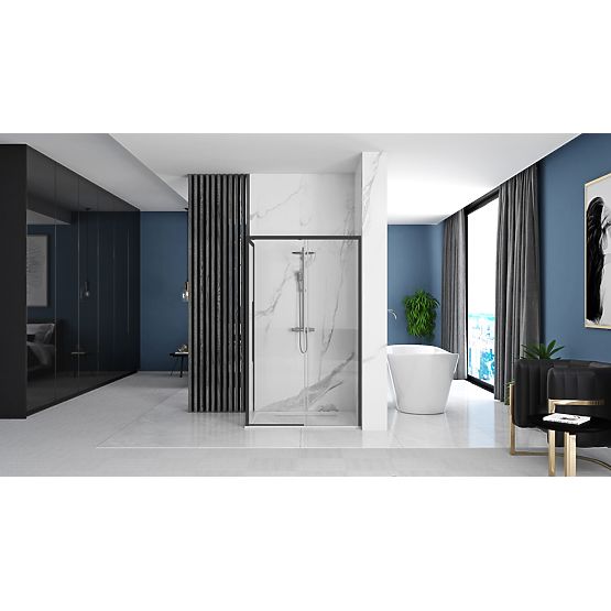 SOLAR BLACK MAT zuhanykabin 120x90