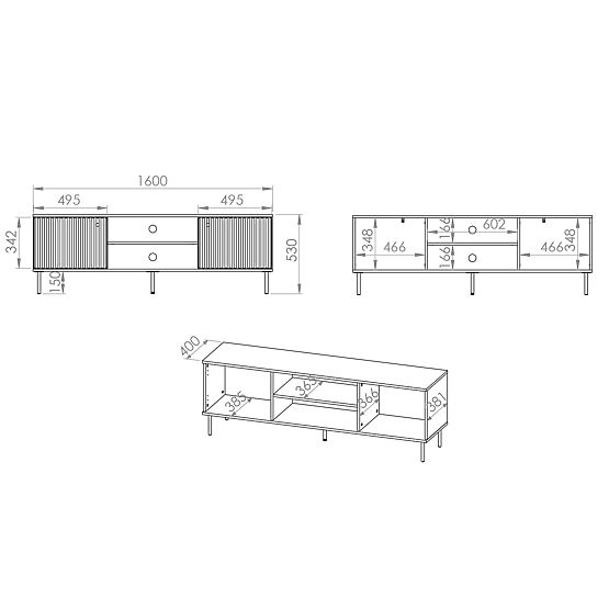 Sophie TV asztal - bézs