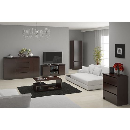 STAR S 60 cm 2 AJTÓ 2 FIÓK WENGE SZEKRÉNY