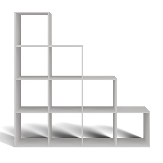 Step 4X4 FEHÉR Polc