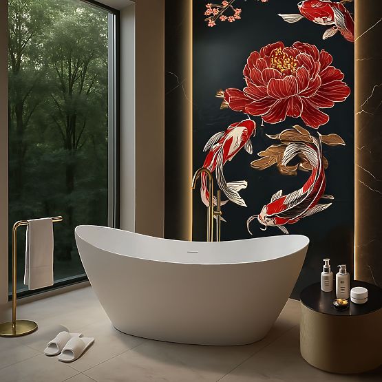 Szabadon álló Rea Ferrano Slim 170 kád