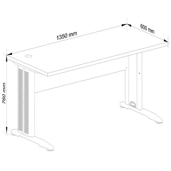 SZÁMÍTÓGÉPASZTAL BM-135 BETON