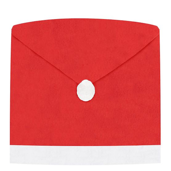 Szék huzat Mikulás sapka formájában 2 db