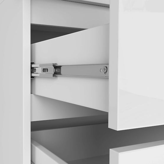 SZEKRÉNY FELÉPÍTMÉNNYEL S90 2D 2SZ CLP PK FEHÉR FÉNYES